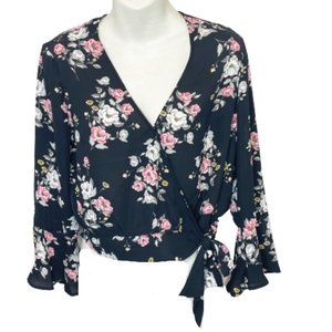 H&M Divided Black Wrap Shirt - 4 - NEW